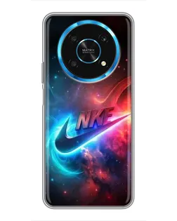 Чехол для Huawei Honor Magic 5 Lite 5G с картинкой «Огненный логотип Nike»
