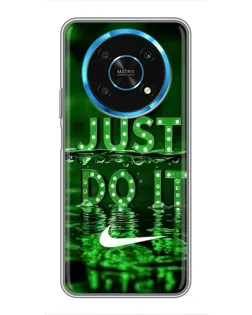 Чехол для Huawei Honor Magic 5 Lite 5G с картинкой «Зеленый неоновый Nike»