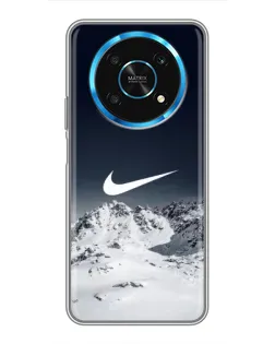 Чехол для Huawei Honor Magic 5 Lite 5G с картинкой «Nike — зимние горы»