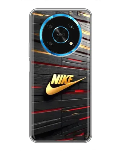 Чехол для Huawei Honor Magic 5 Lite 5G с картинкой «Золотой Nike на металле»