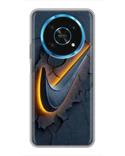 Чехол для Huawei Honor Magic 5 Lite 5G с картинкой «Объемный логотип Найк»