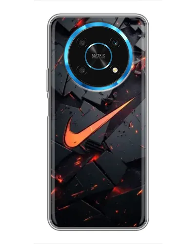 Чехол для Huawei Honor Magic 5 Lite 5G с картинкой «Nike — эффект разломов»