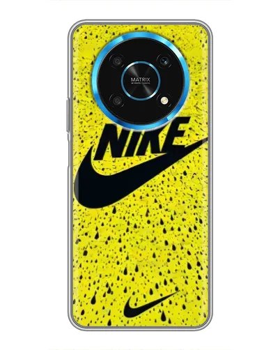 Чехол для Huawei Honor Magic 5 Lite 5G с картинкой «Желтый текстурный Nike»