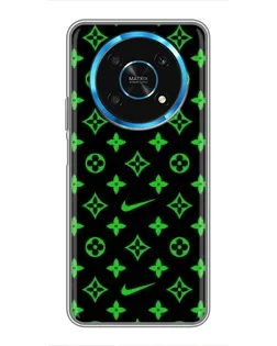 Чехол для Huawei Honor Magic 5 Lite 5G с картинкой «Неоновый принт LV»