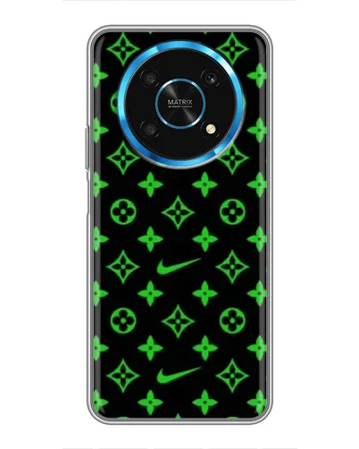 Чехол для Huawei Honor Magic 5 Lite 5G с картинкой «Неоновый принт LV»