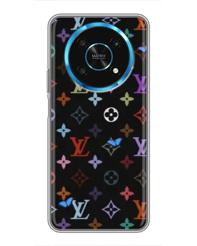 Чехол для Huawei Honor Magic 5 Lite 5G с картинкой «Цветная монограмма LV»