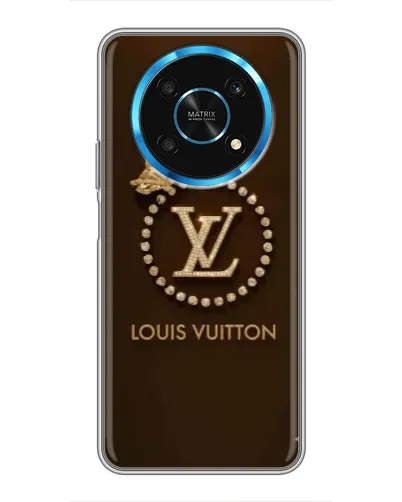 Чехол для Huawei Honor Magic 5 Lite 5G с картинкой «LV — золотая печать»