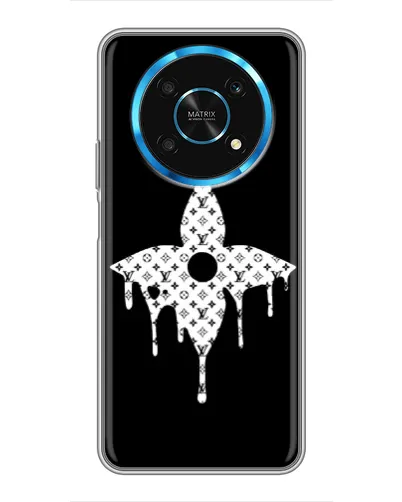 Чехол для Huawei Honor Magic 5 Lite 5G с картинкой «Цветочная монограмма»