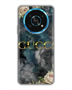 Чехол для Huawei Honor Magic 5 Lite 5G с картинкой «Абстрактные цветы Gucci»