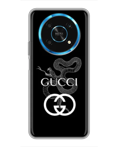 Чехол для Huawei Honor Magic 5 Lite 5G с картинкой «Gucci — серебряная змея» Чехол для Huawei Honor Magic 5 Lite 5G с картинкой «Gucci — серебряная змея»