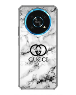 Чехол для Huawei Honor Magic 5 Lite 5G с картинкой «Gucci — мраморный шик»
