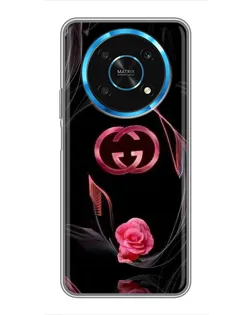 Чехол для Huawei Honor Magic 5 Lite 5G с картинкой «Gucci — неоновая роза»