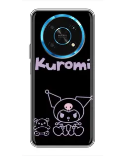 Чехол для Huawei Honor Magic 5 Lite 5G с картинкой «Kuromi — черный минимализм» Чехол для Huawei Honor Magic 5 Lite 5G с картинкой «Kuromi — черный минимализм»