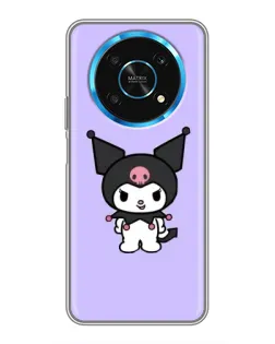 Чехол для Huawei Honor Magic 5 Lite 5G с картинкой «Kuromi — нежный фиолетовый»