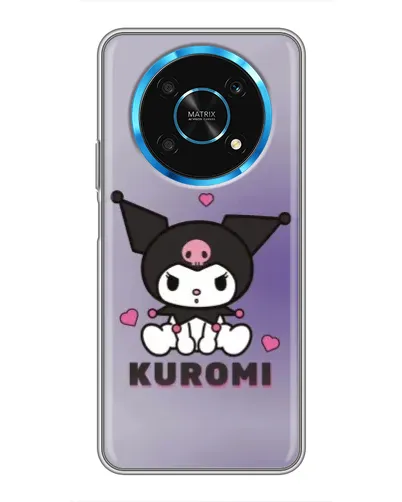 Чехол для Huawei Honor Magic 5 Lite 5G с картинкой «Kuromi — фиолетовый арт»