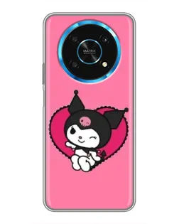 Чехол для Huawei Honor Magic 5 Lite 5G с картинкой «Kuromi — любовь в сердце»