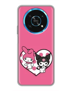 Чехол для Huawei Honor Magic 5 Lite 5G с картинкой «Kuromi и My Melody»