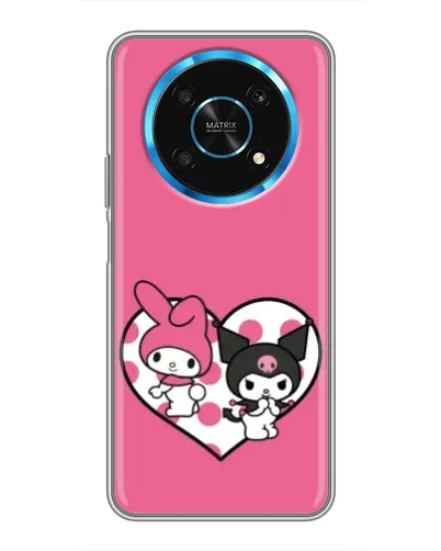 Чехол для Huawei Honor Magic 5 Lite 5G с картинкой «Kuromi и My Melody»