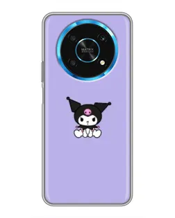 Чехол для Huawei Honor Magic 5 Lite 5G с картинкой «Kuromi — фиолетовый минимализм»