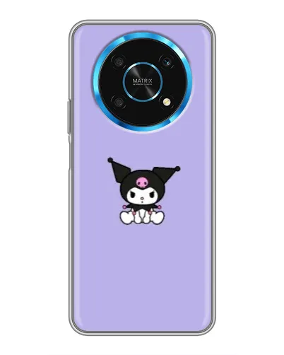 Чехол для Huawei Honor Magic 5 Lite 5G с картинкой «Kuromi — фиолетовый минимализм»