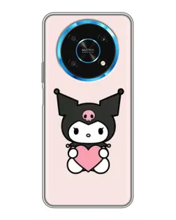 Чехол для Huawei Honor Magic 5 Lite 5G с картинкой «Kuromi и сердце»