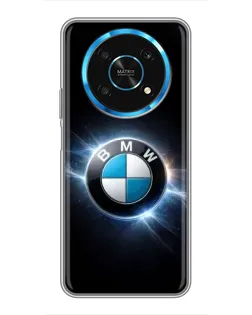 Чохол для Huawei Honor Magic 5 Lite 5G з картинкою «BMW — неонове сяйво»