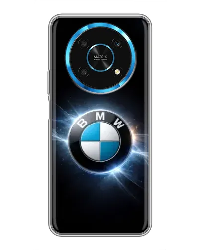 Чехол для Huawei Honor Magic 5 Lite 5G с картинкой «BMW — неоновое сияние»