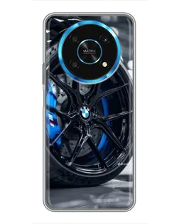 Чехол для Huawei Honor Magic 5 Lite 5G с картинкой «Колесо BMW вблизи»