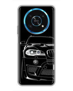 Чехол для Huawei Honor Magic 5 Lite 5G с картинкой «Темный силуэт BMW»