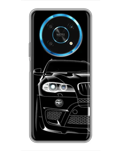 Чехол для Huawei Honor Magic 5 Lite 5G с картинкой «Темный силуэт BMW»
