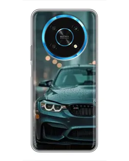 Чехол для Huawei Honor Magic 5 Lite 5G с картинкой «BMW в огнях города»