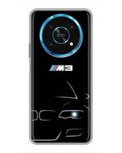 Чехол для Huawei Honor Magic 5 Lite 5G с картинкой «Минималистичный принт BMW M3»
