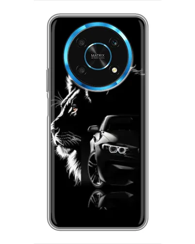 Чехол для Huawei Honor Magic 5 Lite 5G с картинкой «BMW и лев»