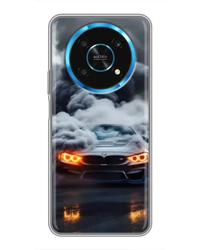 Чехол для Huawei Honor Magic 5 Lite 5G с картинкой «BMW в дыму»