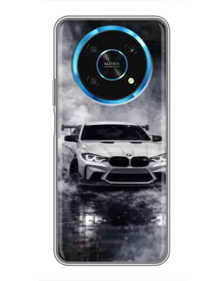 Чехол для Huawei Honor Magic 5 Lite 5G с картинкой «BMW сквозь туман»