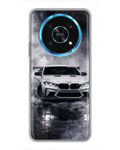 Чехол для Huawei Honor Magic 5 Lite 5G с картинкой «BMW сквозь туман»