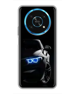 Чехол для Huawei Honor Magic 5 Lite 5G с картинкой «BMW — ночной взгляд»