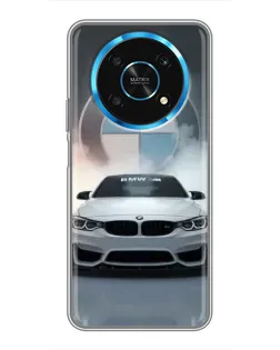 Чехол для Huawei Honor Magic 5 Lite 5G с картинкой «BMW в белом дыму»