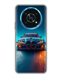 Чехол для Huawei Honor Magic 5 Lite 5G с картинкой «BMW — огни неона»