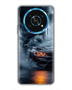 Чехол для Huawei Honor Magic 5 Lite 5G с картинкой «BMW M-Power — абстракция»