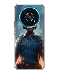 Чехол для Huawei Honor Magic 5 Lite 5G с картинкой «PUBG — реалистичный герой»