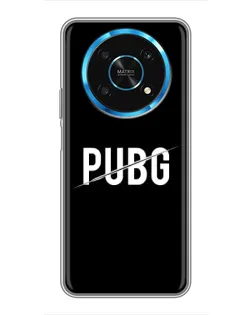 Чехол для Huawei Honor Magic 5 Lite 5G с картинкой «PUBG — белый логотип»