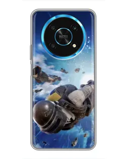 Чехол для Huawei Honor Magic 5 Lite 5G с картинкой «Десант PUBG — прыжок»