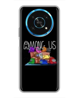 Чехол для Huawei Honor Magic 5 Lite 5G с картинкой «Логотип Among Us» Чехол для Huawei Honor Magic 5 Lite 5G с картинкой «Логотип Among Us»