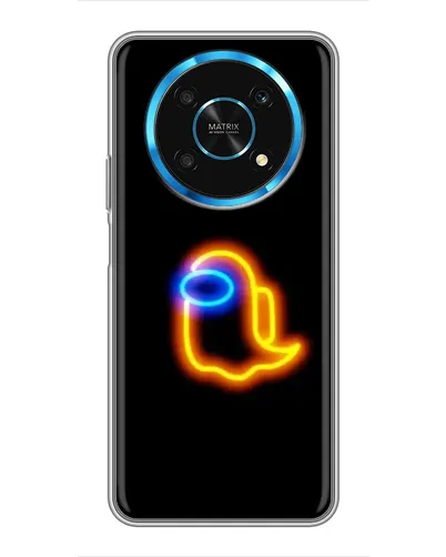 Чехол для Huawei Honor Magic 5 Lite 5G с картинкой «Among Us неоновое сияние»