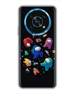 Чехол для Huawei Honor Magic 5 Lite 5G с картинкой «Among Us космос»
