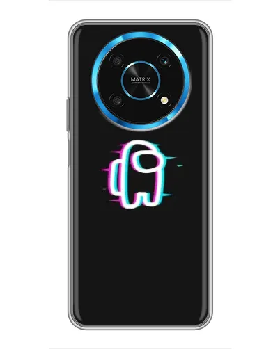 Чехол для Huawei Honor Magic 5 Lite 5G с картинкой «Among Us неон»