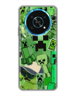 Чехол для Huawei Honor Magic 5 Lite 5G с картинкой «Криперы Minecraft»