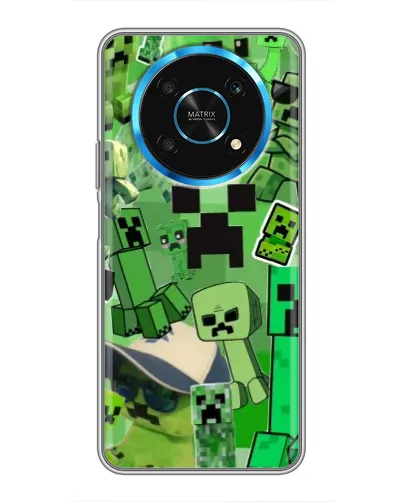 Чехол для Huawei Honor Magic 5 Lite 5G с картинкой «Криперы Minecraft»