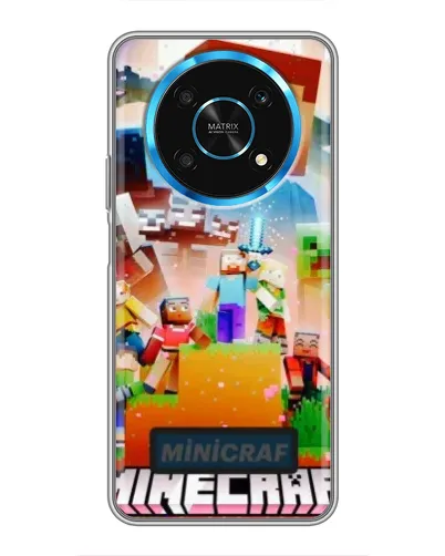 Чехол для Huawei Honor Magic 5 Lite 5G с картинкой «Minecraft герои игры»